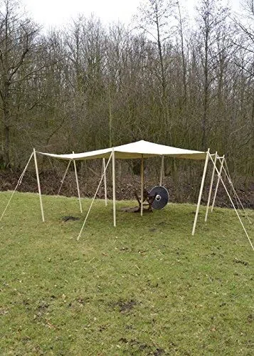 Battle Merchant reißfeste Lagerplane Sonnensegel 250g/m² naturfarben Zeltplane