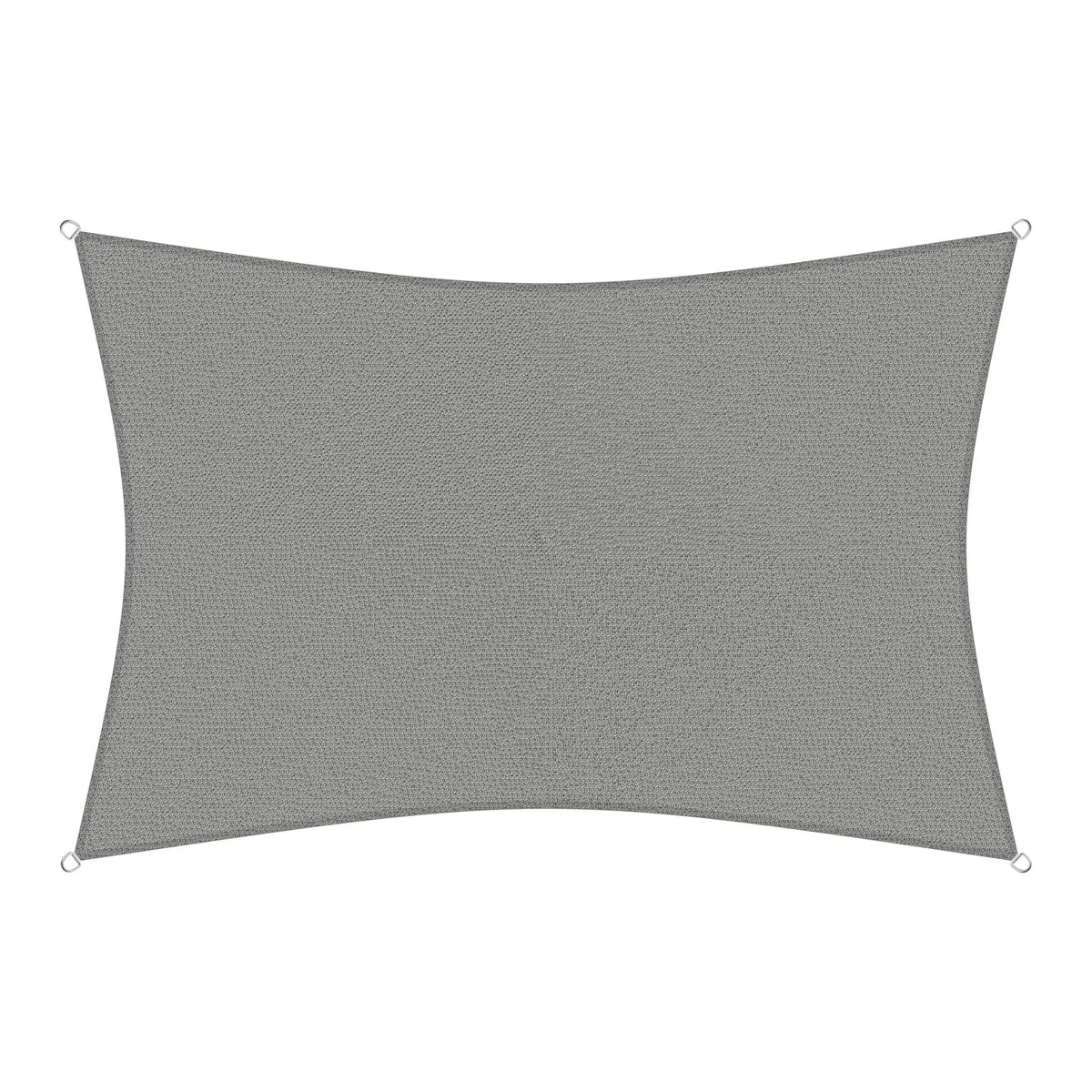 Sunprotect Professional Sonnensegel 6 x 4 m Rechteck Wind- & wasserdurchlässig grausilber