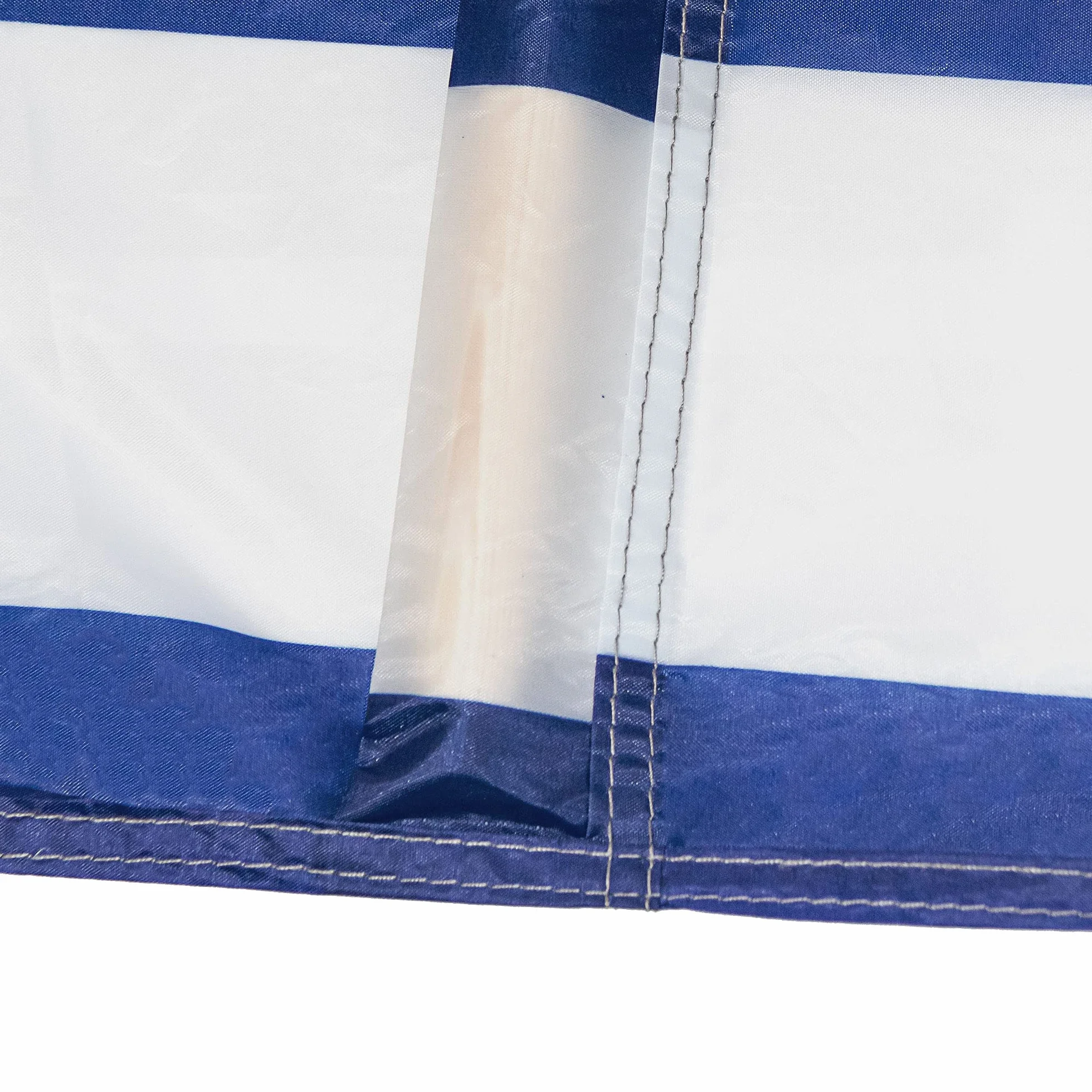 Idena - Windschutz in Blau-Weiß, mit Holzstäben, Tragegurt und Fixierungsbändern, 80 x 600 cm oder 80 x 800 cm, Sichtschutz für Strand, Camping und Garten