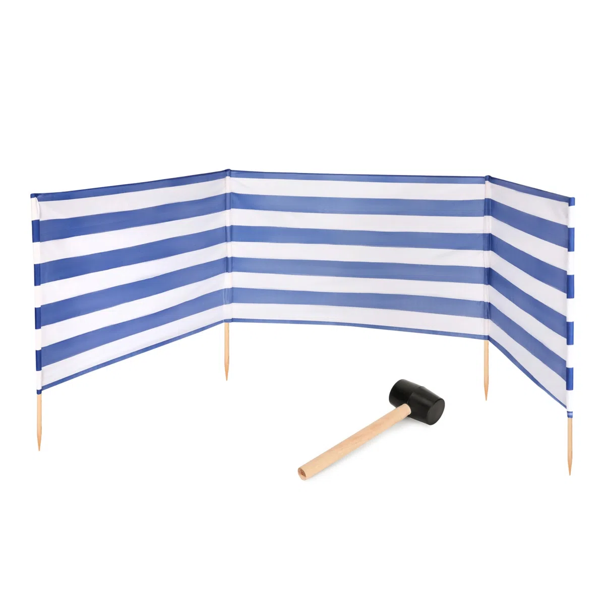 Garronda Strand Windschutz Sichtschutz 4m lang Plus Gummihammer GAEX001