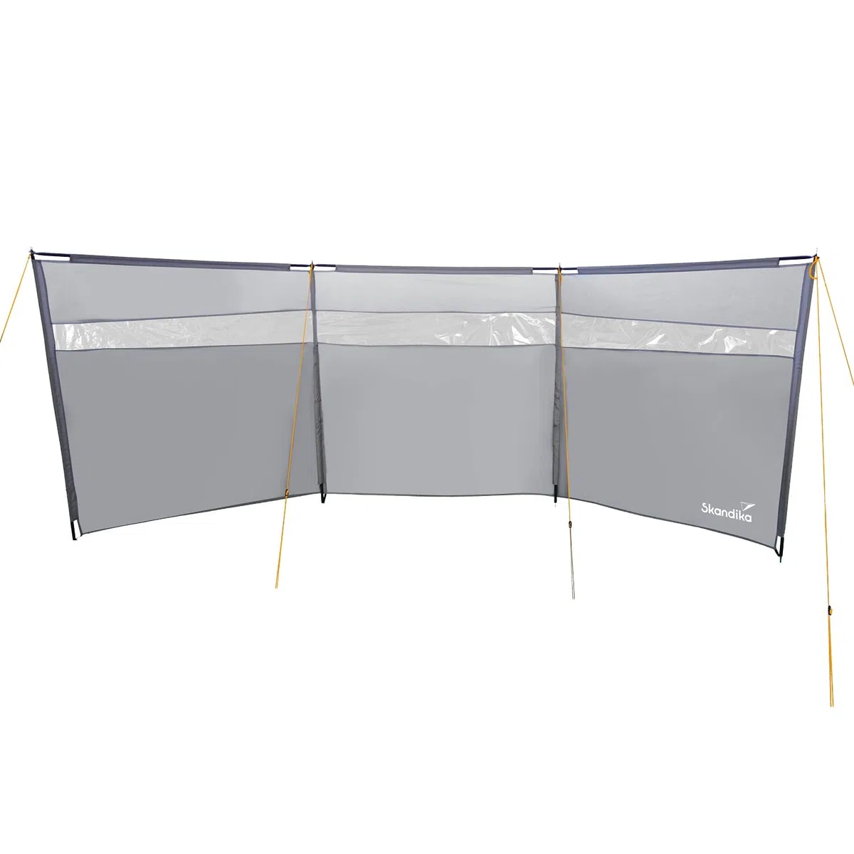 Skandika Windschutz Bora 4,5 m / 6 m | Camping Sichtschutz mit Stangen, stabil, sturmfest, ohne Bohren, seitlicher Sonnenschutz, mobiler Windfang Zaun | für Garten, Strand, Terrasse