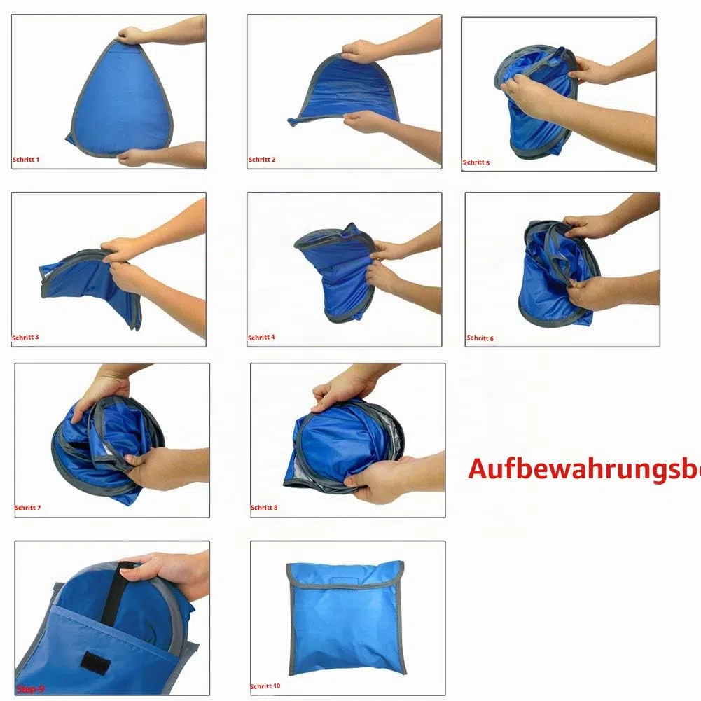 Kleines Pop-up-Strandzelt - Sonnendach - Instant Face Shade Vordach - Anti-UV - für Outdoor Strand Camping Angeln Wandern