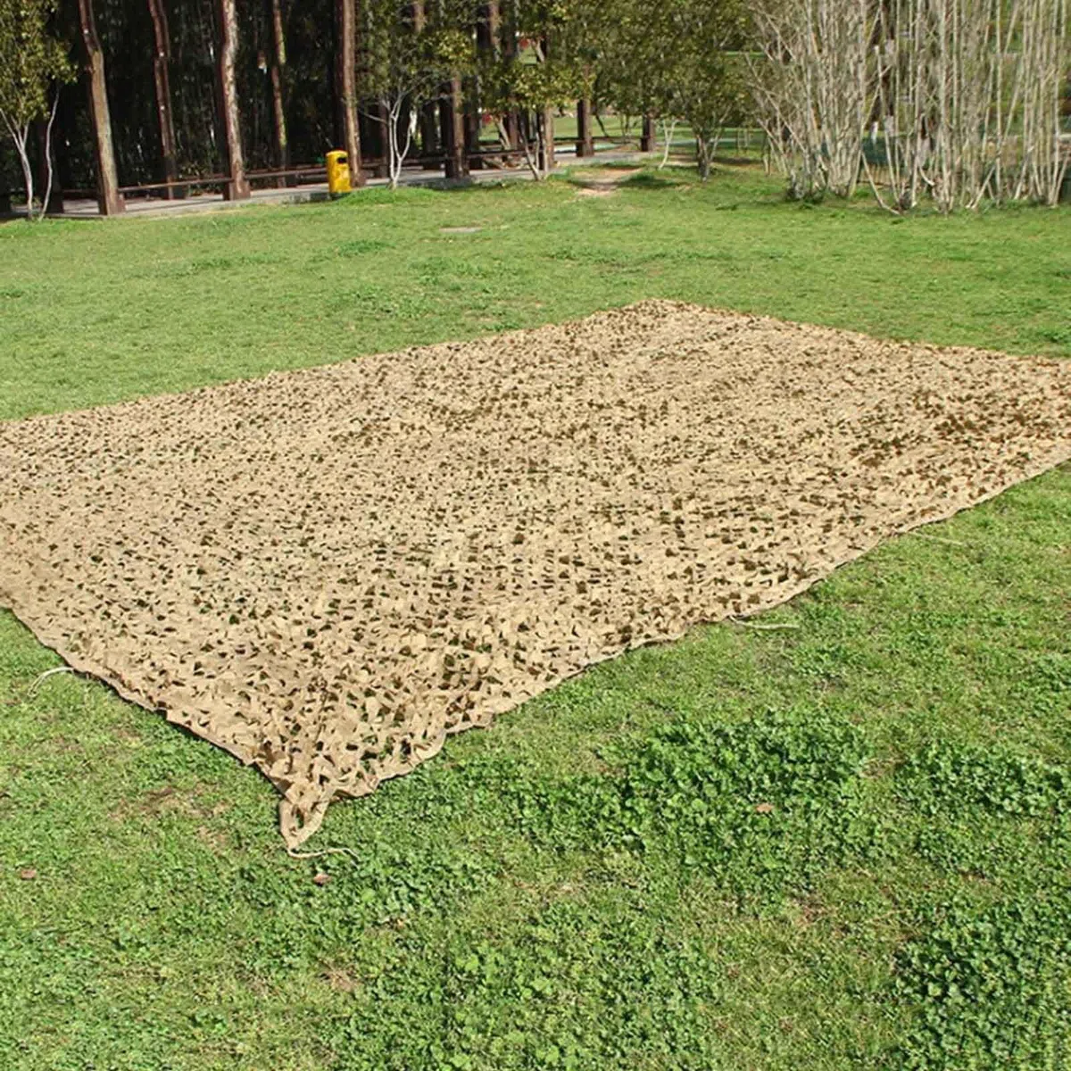 Verstärktes Tarnnetz,Sonnensegel,210d Oxford Tuch Camouflage Netz,Tarnung Netz Für Militär Camping Jagd Bundeswehr Dekorative Autoabdeckung,Sonnenschutz Tarnnetz Sichtschutz,Yellow-3x8m(9.8*26.2ft)