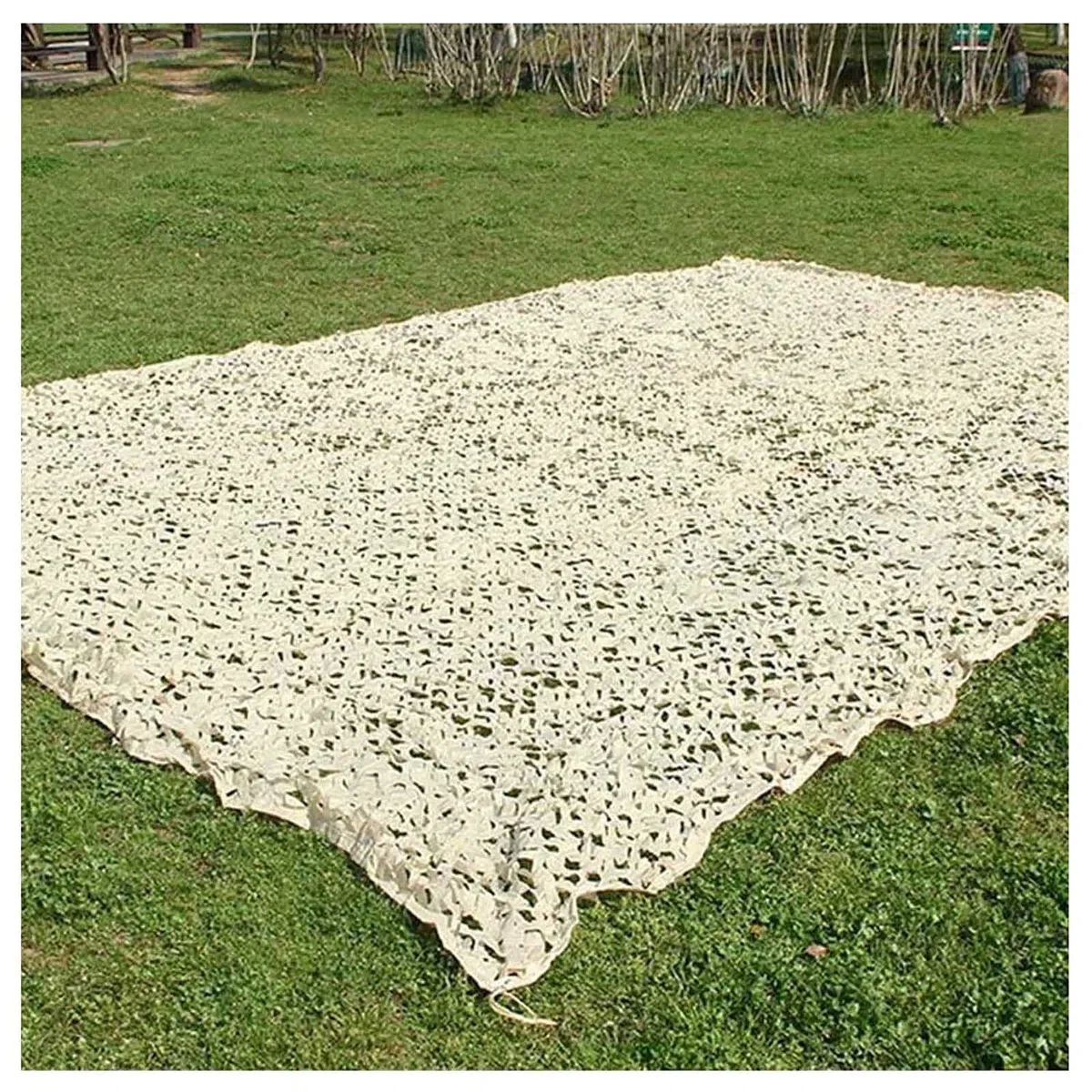 Tarnnetz, Sonnensegel, 1,5/2/3/4/6m Armee-militärnetz, Outdoor-sonnenschutz-tarn-schattennetz, Camouflage Netz, Für Jagd, Terrasse, Partydekoration, Beige Verstärktes Tarnnetz,3x4m(9.8*13ft)