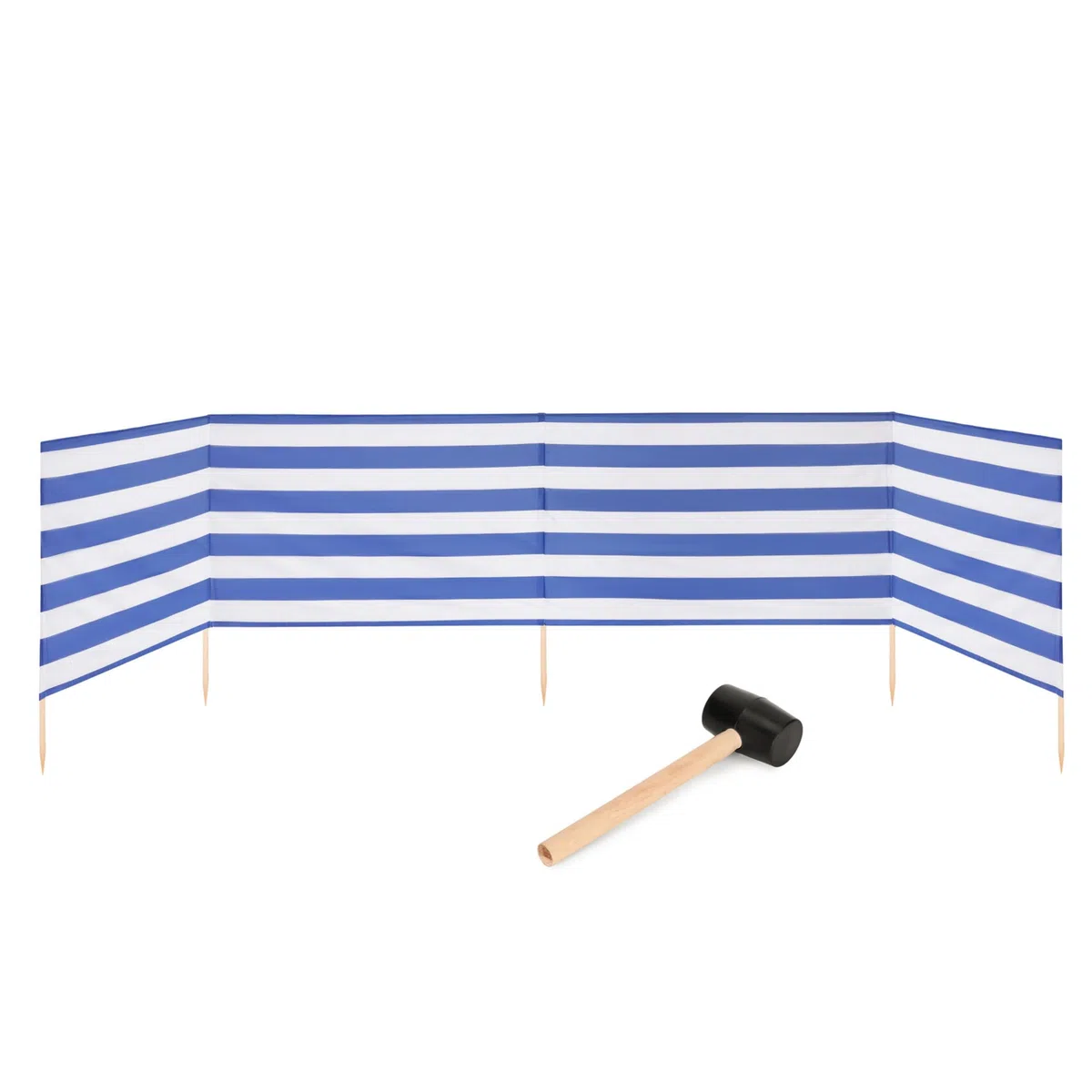 Garronda Strand Windschutz Sichtschutz 5m lang Plus Gummihammer GAEX001
