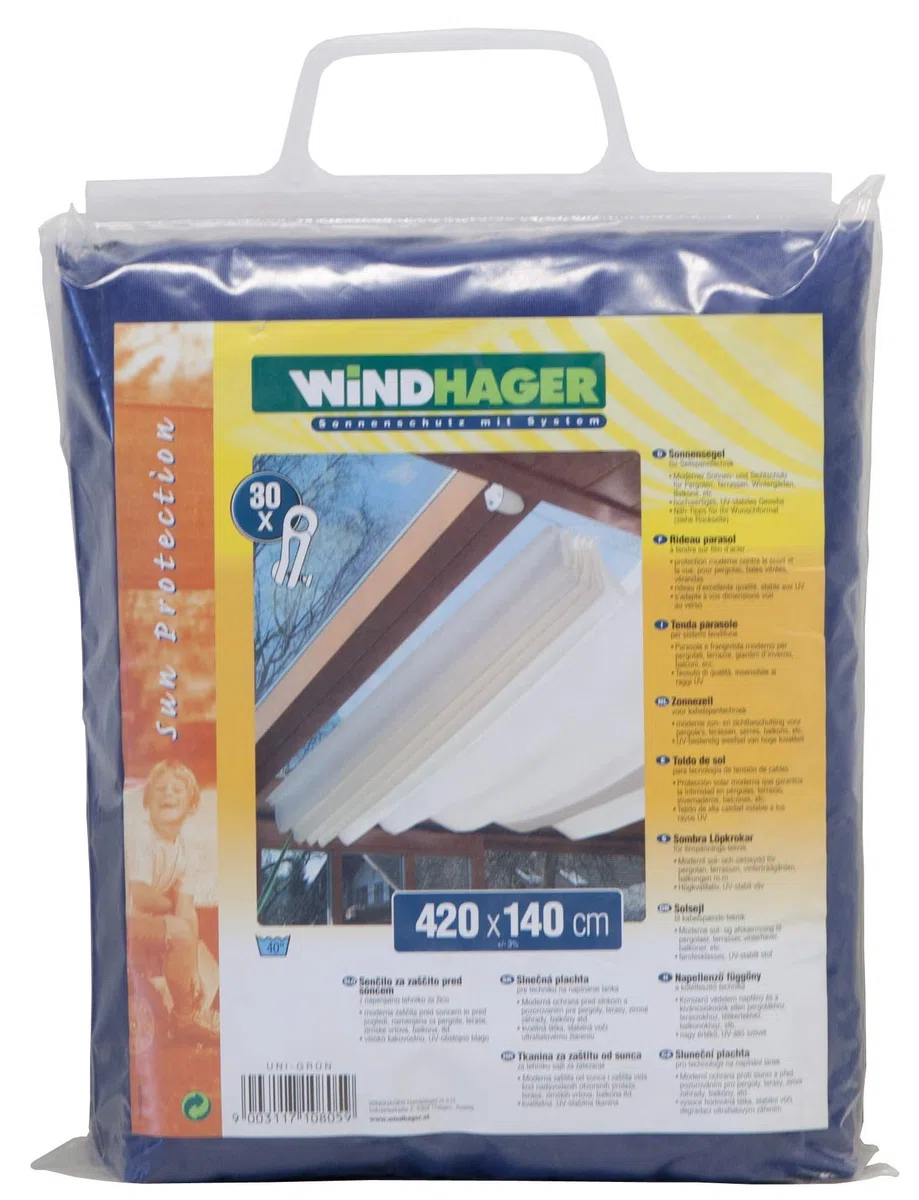 Sonnensegel 420x140cm uni-blau
