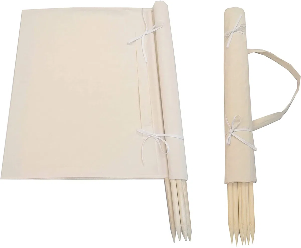 Windschutz 5m Strand Garten Meer SICHTSCHUTZ 100% Reine Baumwolle Camping Blickschutz Natur Ökologisch Trennenwand