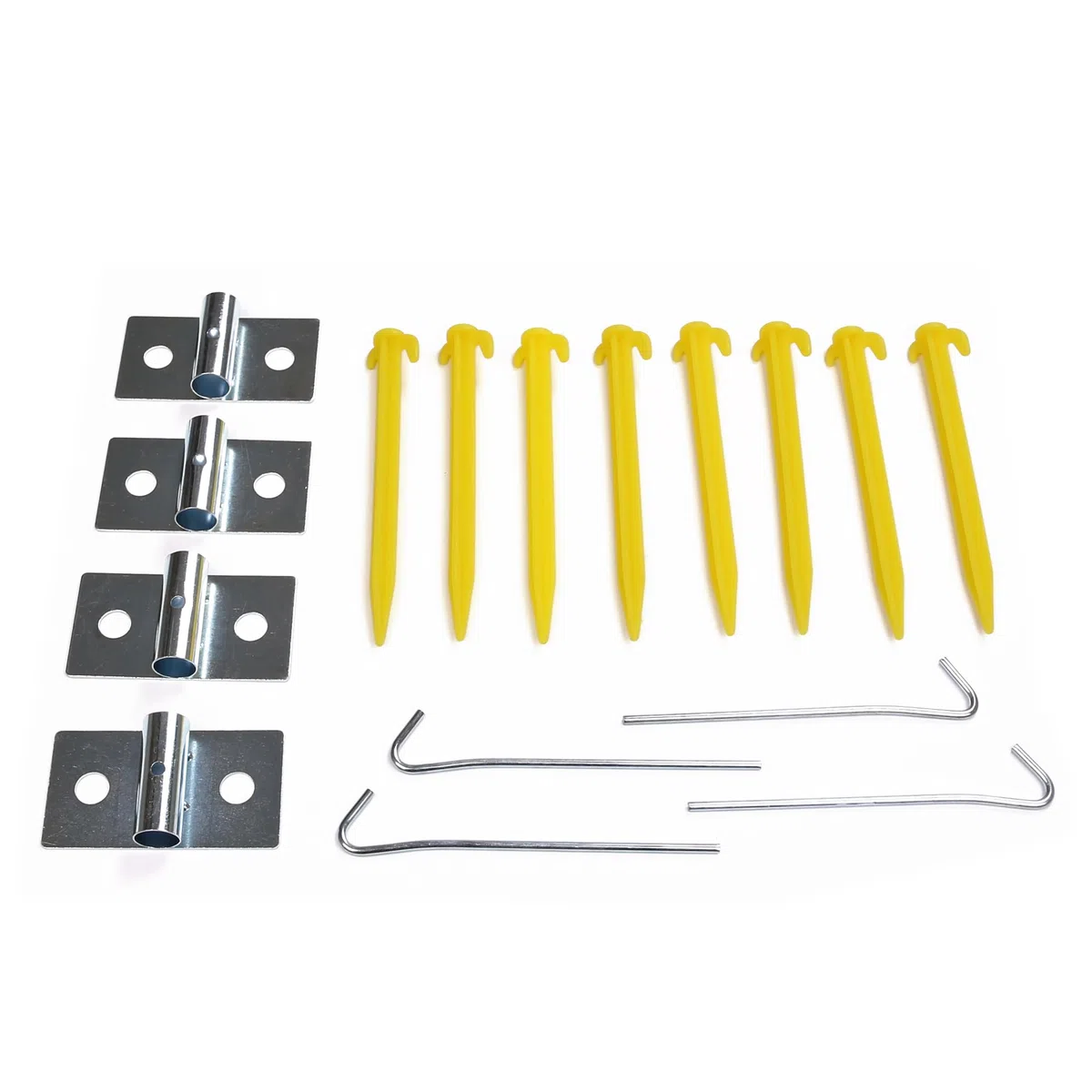 your GEAR Windbreak Pole Set - Teleskopierbare Aluminiumstangen für Camping Sicht- und Windschutz, stabil und einfache Montage - 100 bis 180 cm