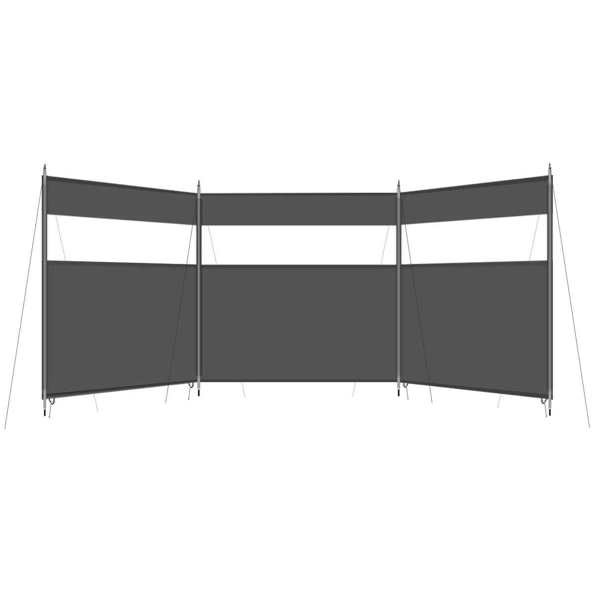 HIKEMAN Camping Windschutz Sichtschutz Garten - Strand Windschutz mit Sichtfenster,Outdoor Caravan Privacy Shield,kann als Zeltplane für Picknick,Grill,Lagerfeuer verwendet Werden