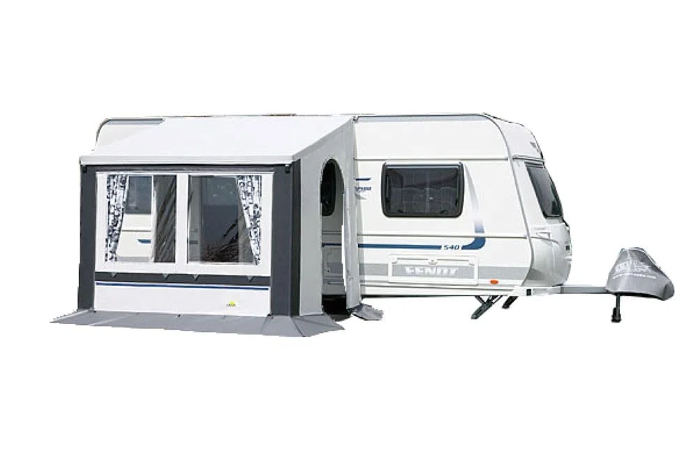 DWT Cortina III 28 Stahl Grau Teilzelt Caravan Winterzelt Wohnwagen Vorzelt
