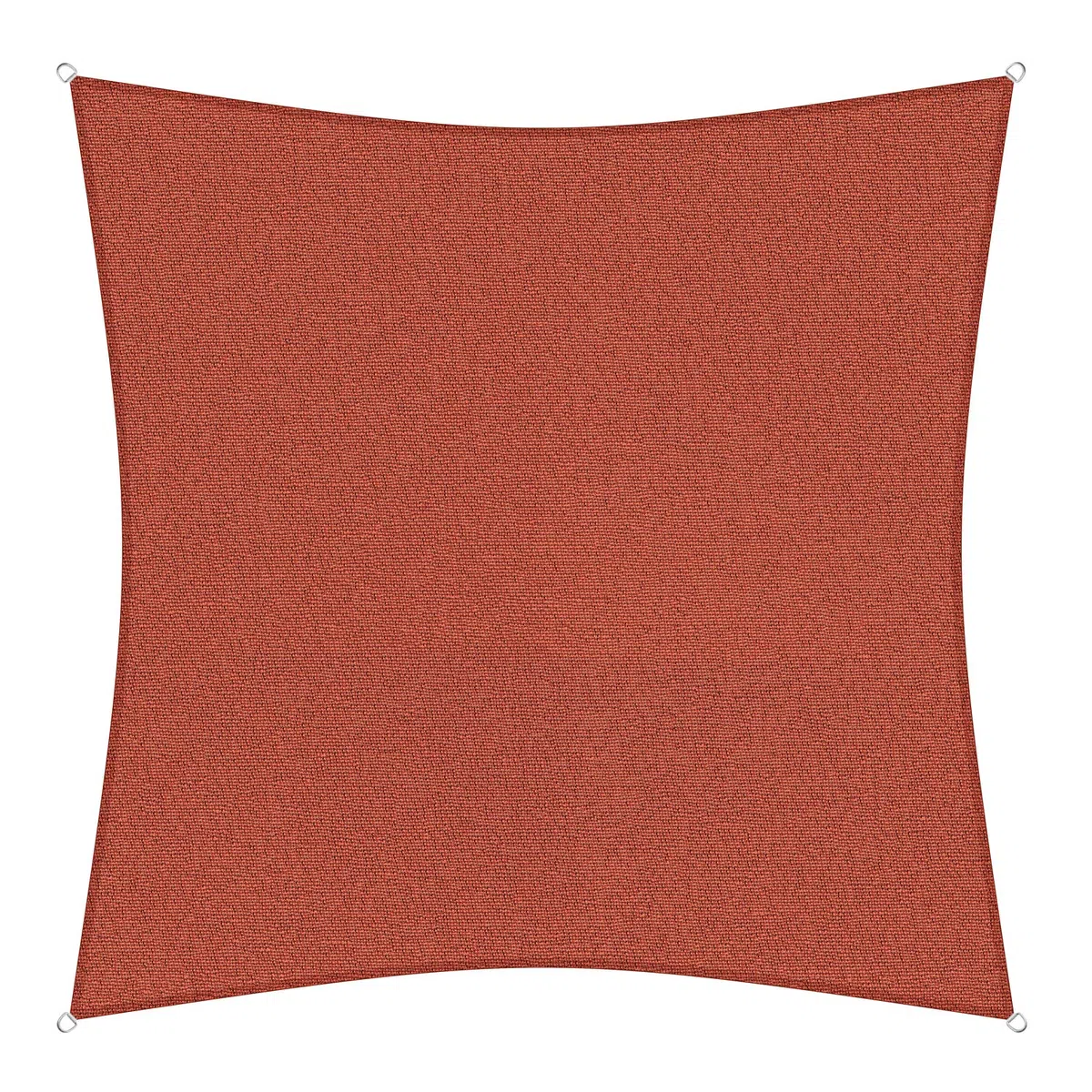 sunprotect 83266 Professional Sonnensegel, 3,6 x 3,6 m, Quadrat, Wind- & wasserdurchlässig, rot