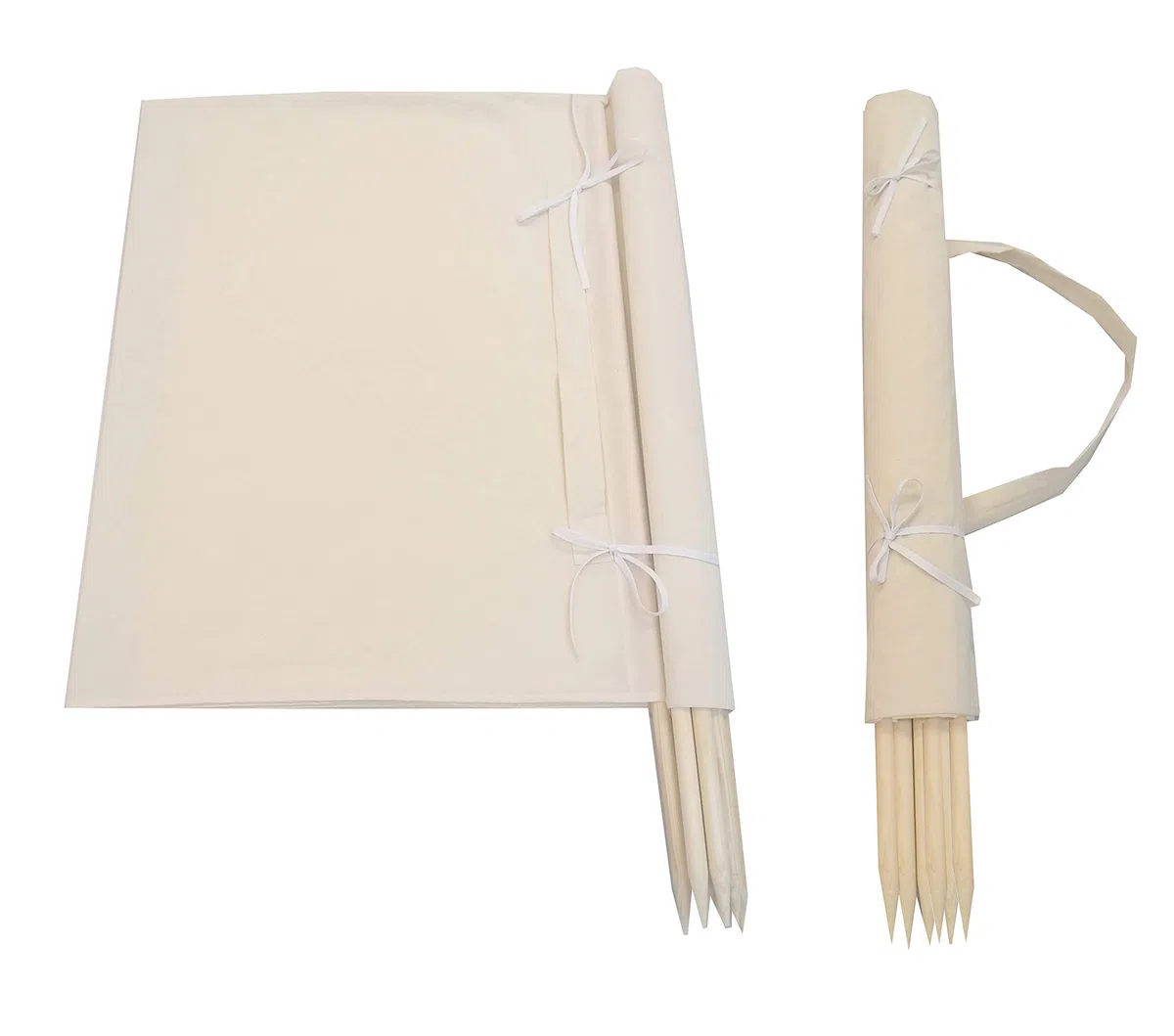 Windschutz 8m Strand Garten Meer Sichtschutz 100% unbehandelte Baumwolle Camping Blickschutz Natur Ökologisch Trennenwand