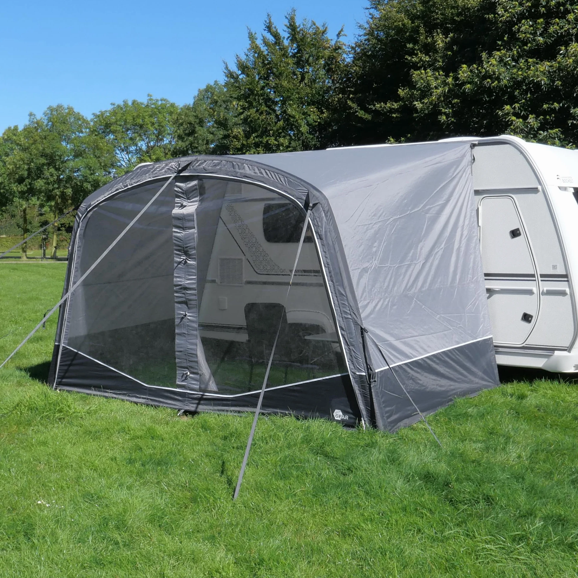 your GEAR Otranto Air - Aufblasbares Sonnendach 380x250 cm, 5000mm Wassersäule, Ideal für Wohnwagen & Wohnmobile, Sonnenschutz
