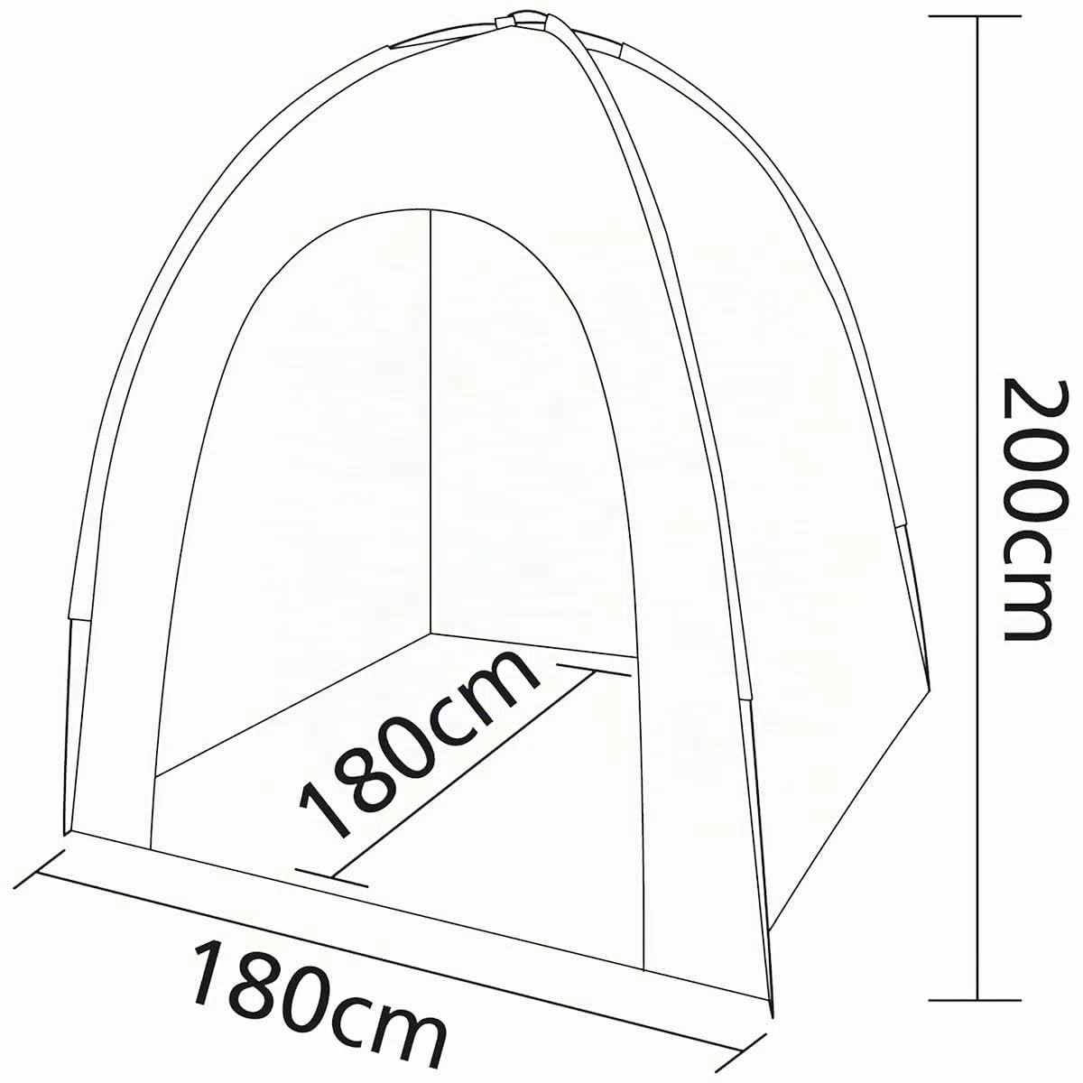 Bo-Camp Lagerzelt Medium 1,8x1,8x2 Meter
