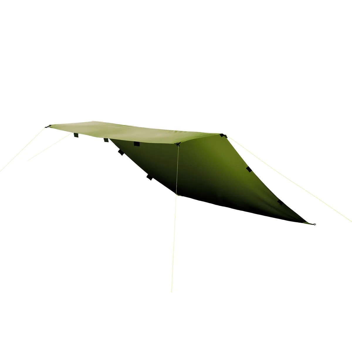 Tatonka Tarp 1 (425 x 445 cm) - wasserdicht, reißfest, mit getapten Nähten, Ösen, Abspannschlaufen - Oliv-grün