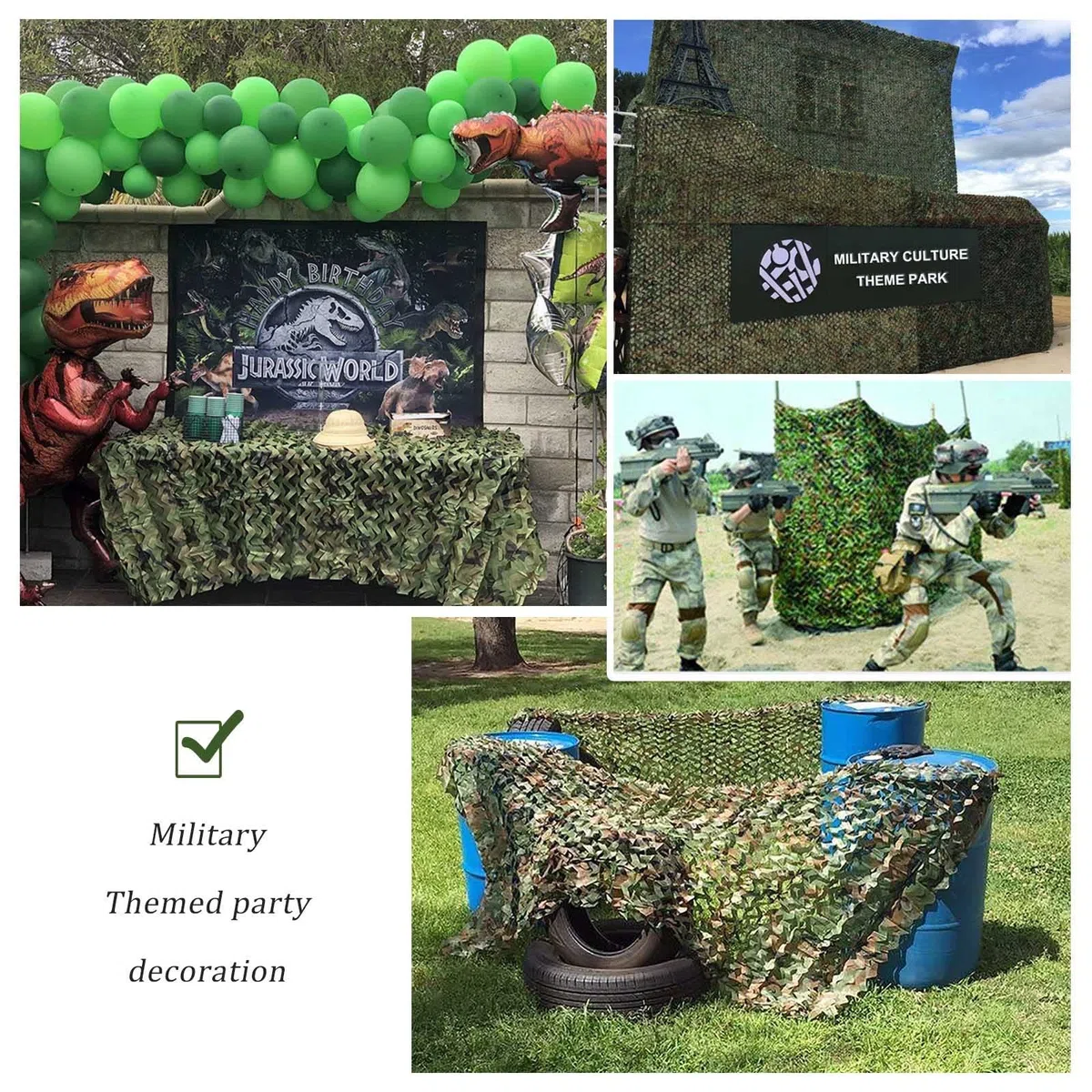 Pxzybd Bundeswehr Verstärktes Tarnnetz,Sonnenschutz Tarnung Netz,Camouflage Netz Wald,Für Camping,Jagd,Dekoration,Autoabdeckung,Tarnnetz Sichtschutz 2m 3m 4m 5m 6m 8m 9m 10m,Jungle-2x3m(6.6 * 9.8ft)