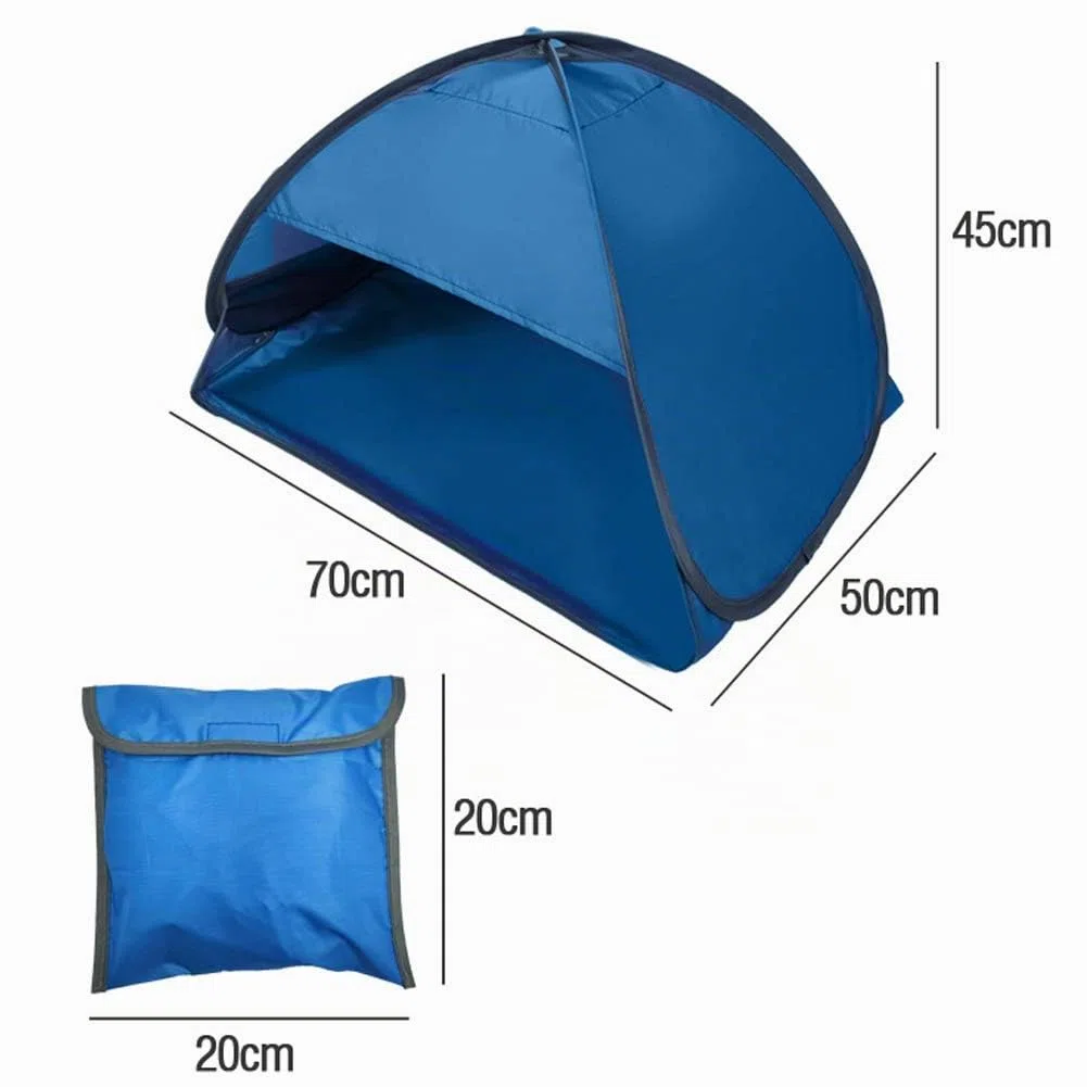 Kleines Pop-up-Strandzelt - Sonnendach - Instant Face Shade Vordach - Anti-UV - für Outdoor Strand Camping Angeln Wandern