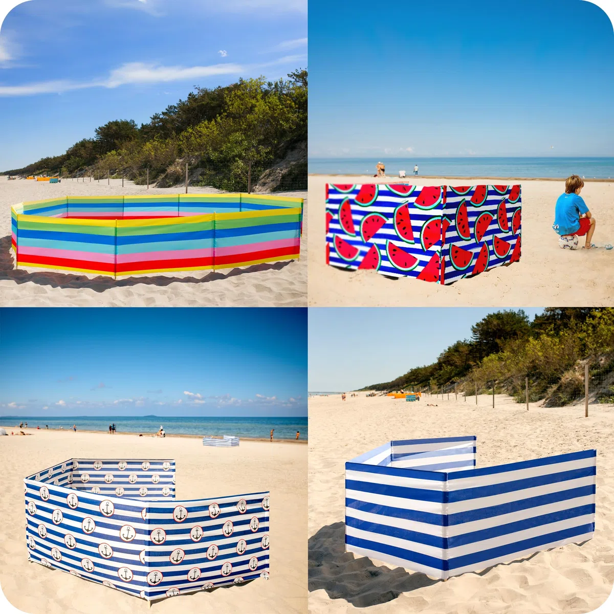 Garronda Strand Windschutz Sichtschutz 5m lang Plus Gummihammer GAEX001