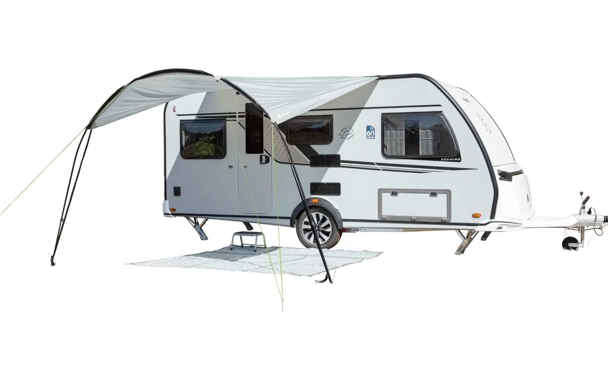 BERGER Calabria universelles Sonnensegel 2,80 x 3 m Wassersäule 3000 mm für Wohnwagen Bus Zelt Camping Outdoor