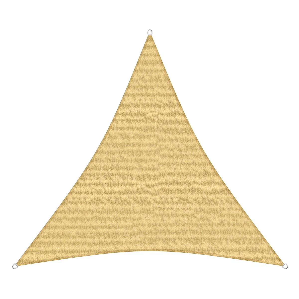 sunprotect 83221 Professional Sonnensegel, 3,6 x 3,6 x 3,6 m, Dreieck, Wind- & wasserdurchlässig, beige