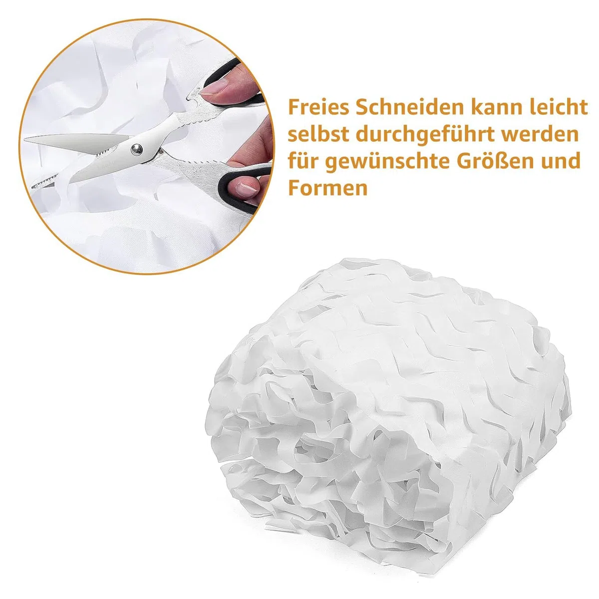 Tarnnetz Weiß 3x4m Sonnenschutz Doppeltes Tarnnetz Camouflage Net, Tarnnetze Sonnenschutznetze Party Dekoration für Garten Freizeit Camping Party Bar Jagd Dekoration