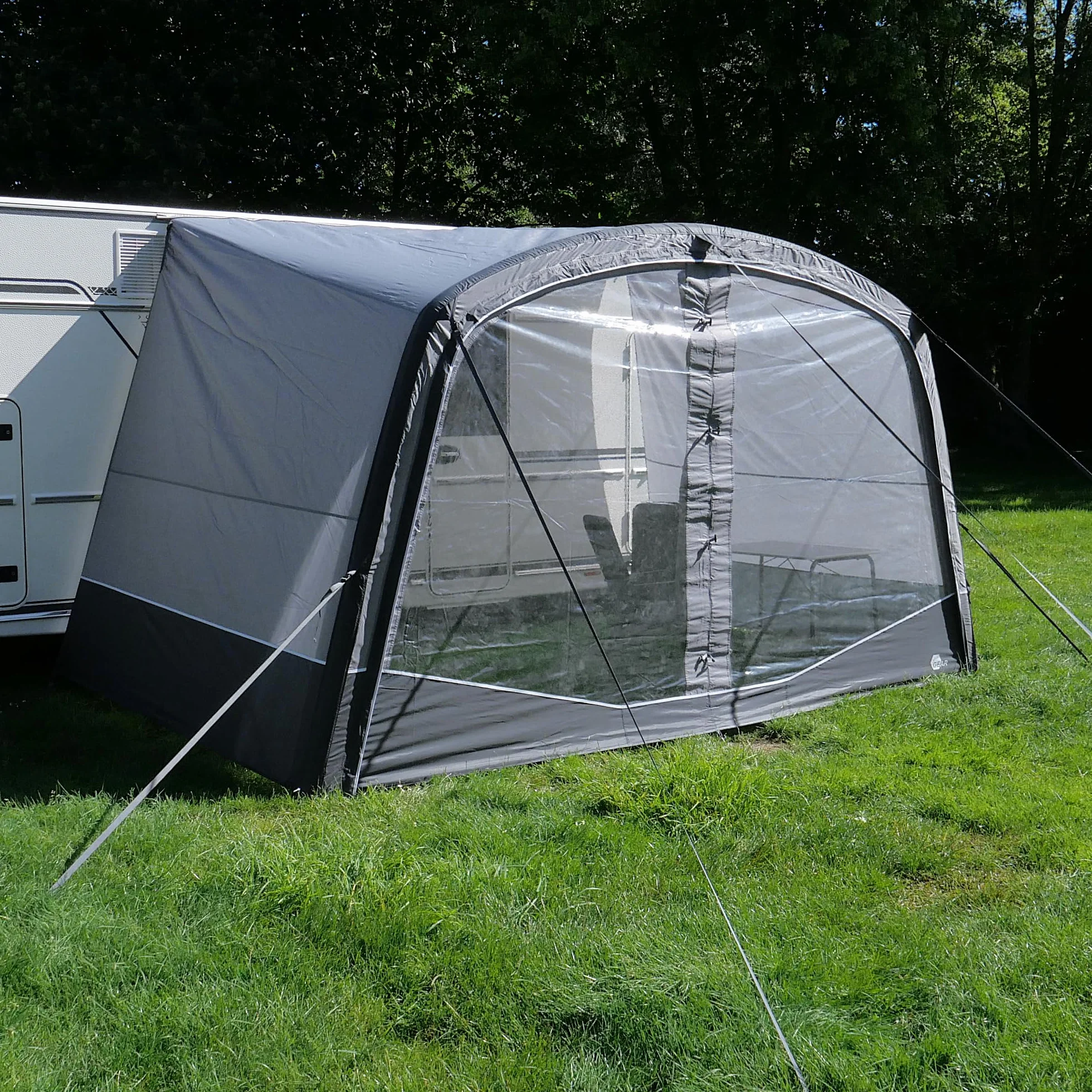 your GEAR Otranto Air - Aufblasbares Sonnendach 380x250 cm, 5000mm Wassersäule, Ideal für Wohnwagen & Wohnmobile, Sonnenschutz